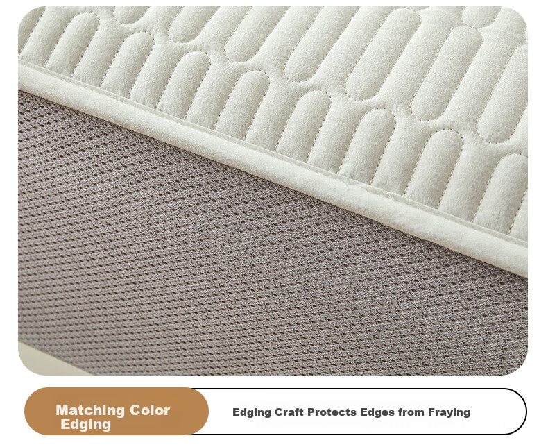 MUJI Class A Cotton Quilted Fitted Sheet Single Pure Cotton Mattress Protector Full Coverage Fitted Sheet 1.5x2m Bed 13