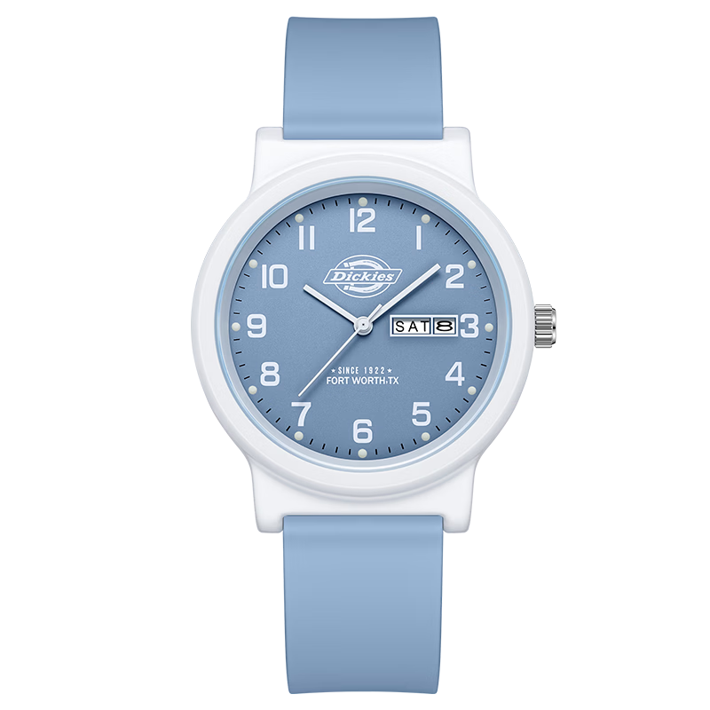 Dickies Student Watch Calendar Luminous Youth Analog Silent Exam Watch for High School Girls CL-754 Blue
