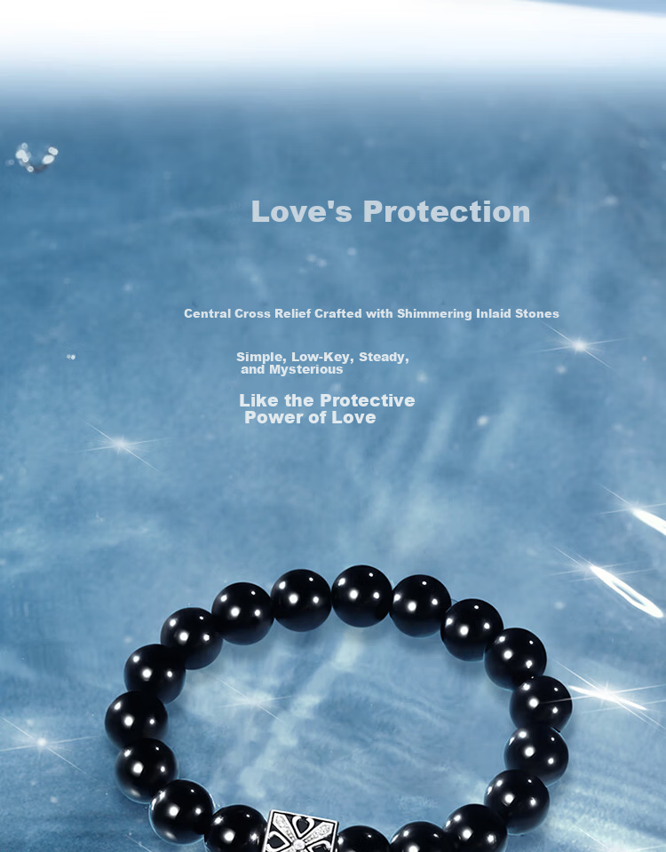 FanciFanci Obsidian Energy Bracelet Protective Stone Lucky Stone Birthday Anniversary Gift for Boyfriend 8