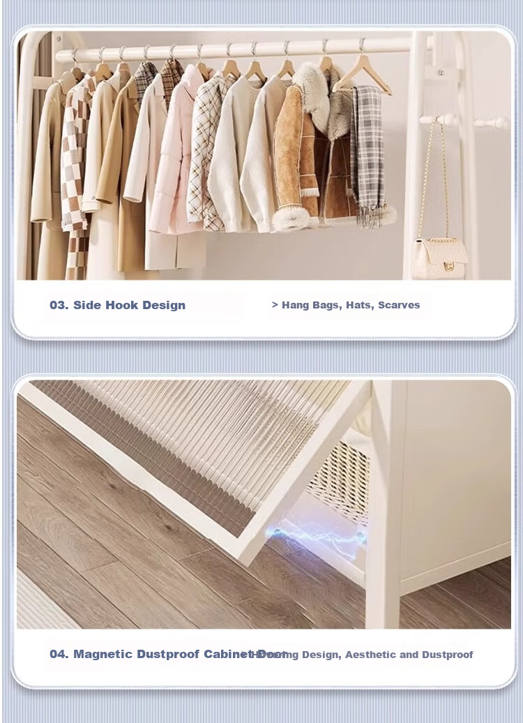 Chentao Floor Clothes Rack Coat Rack Garment Rack Storage Rack 17