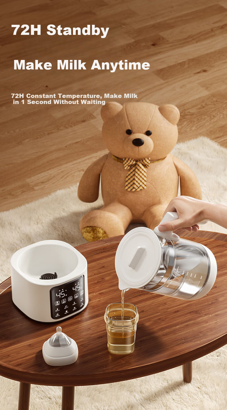 Iicobear Thermostatic Kettle Baby Milk Warmer Formula Maker Insulated Water Boiler Heating Kettle Health Pot 9