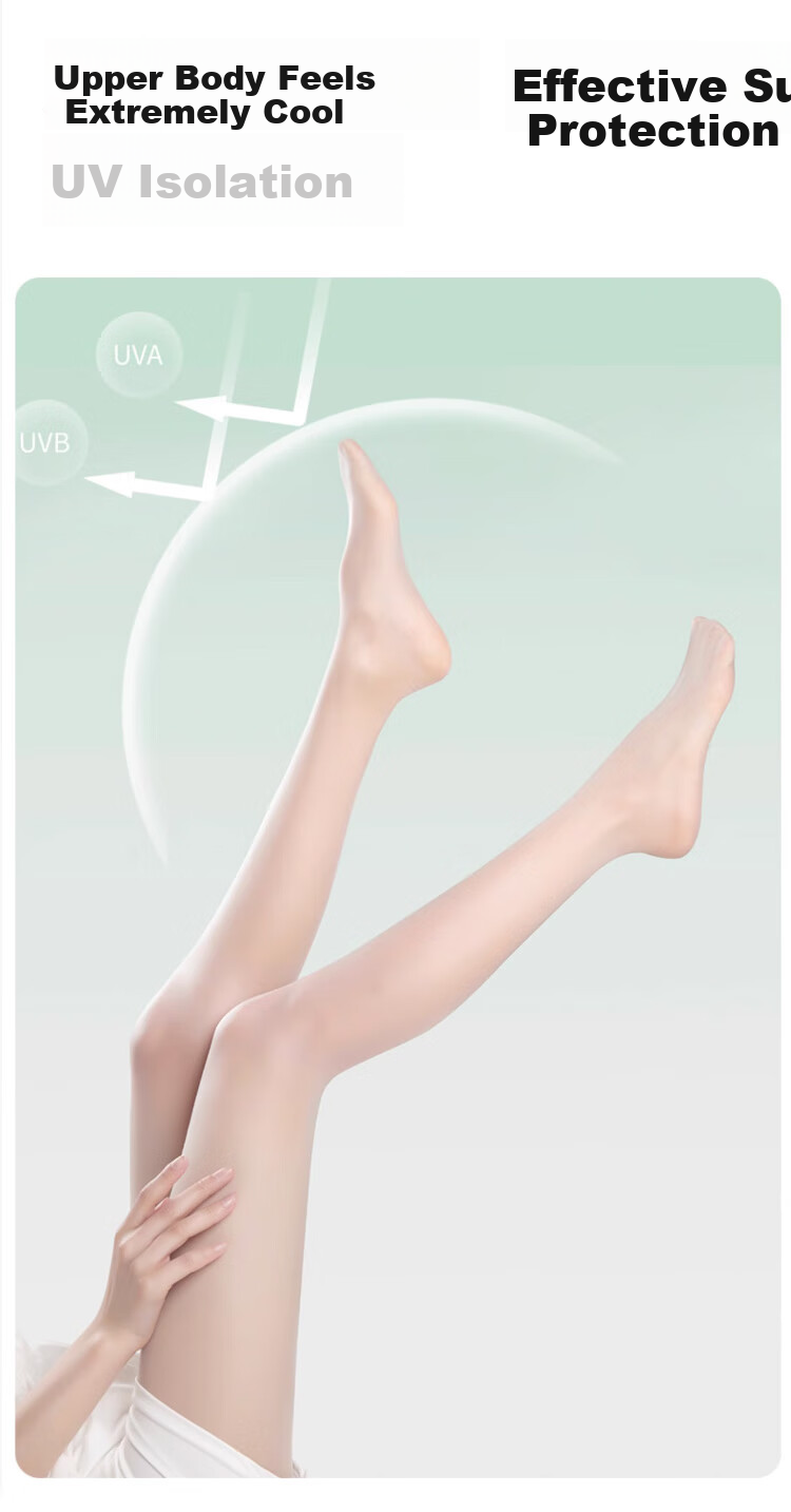 Xueqiman Summer Ultra-Thin Bare-Leg Miracle Seamless Anti-Snag Sunscreen Skin-Beautifying Tights Pantyhose 16