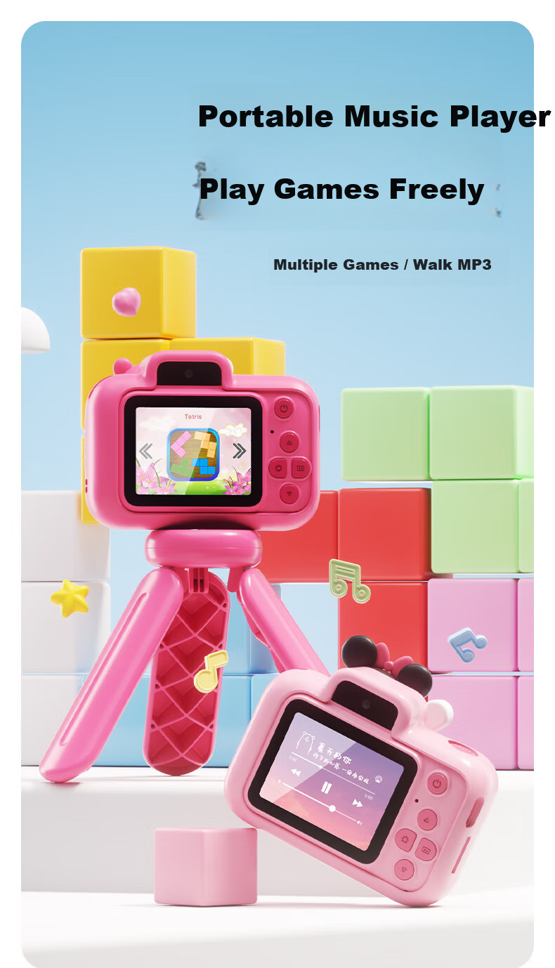 MAQUCC Disney Kids Camera Minnie 32GB for Girls Ages 6-14 Birthday Gift Student Practical Premium Souvenir K78 13