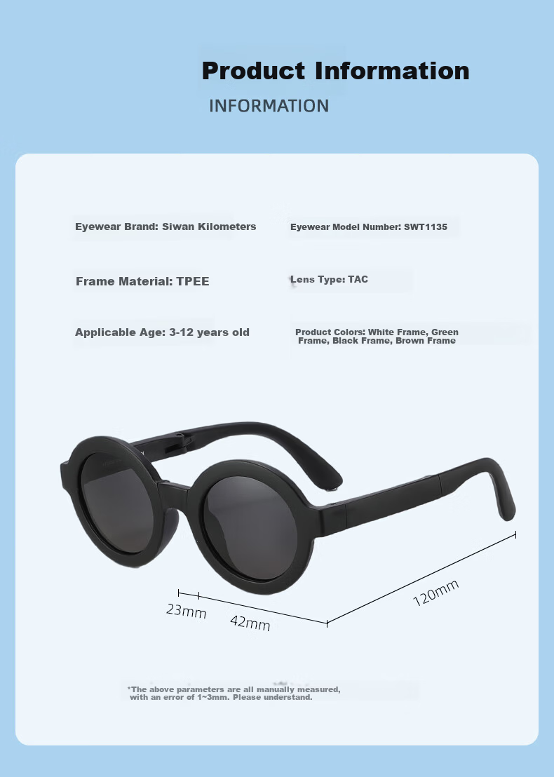 40,000 Kilometers Kids Polarized UV Protection Sunglasses Foldable Fashionable Boys Girls Baby Sun Glasses Back to School 3