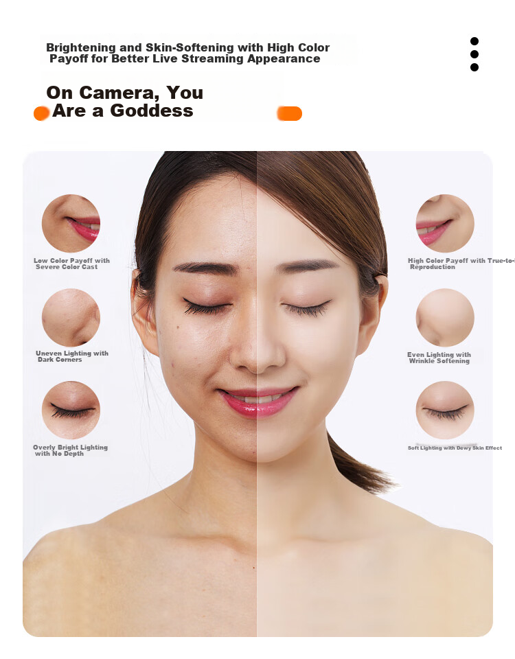 Leiz Mobile Live Fill Light Three-Color Full-Color Pocket Portable Beauty Selfie Camera Tofu Light DSLR Video Recording Photography Travel Outdoor Shooting 9