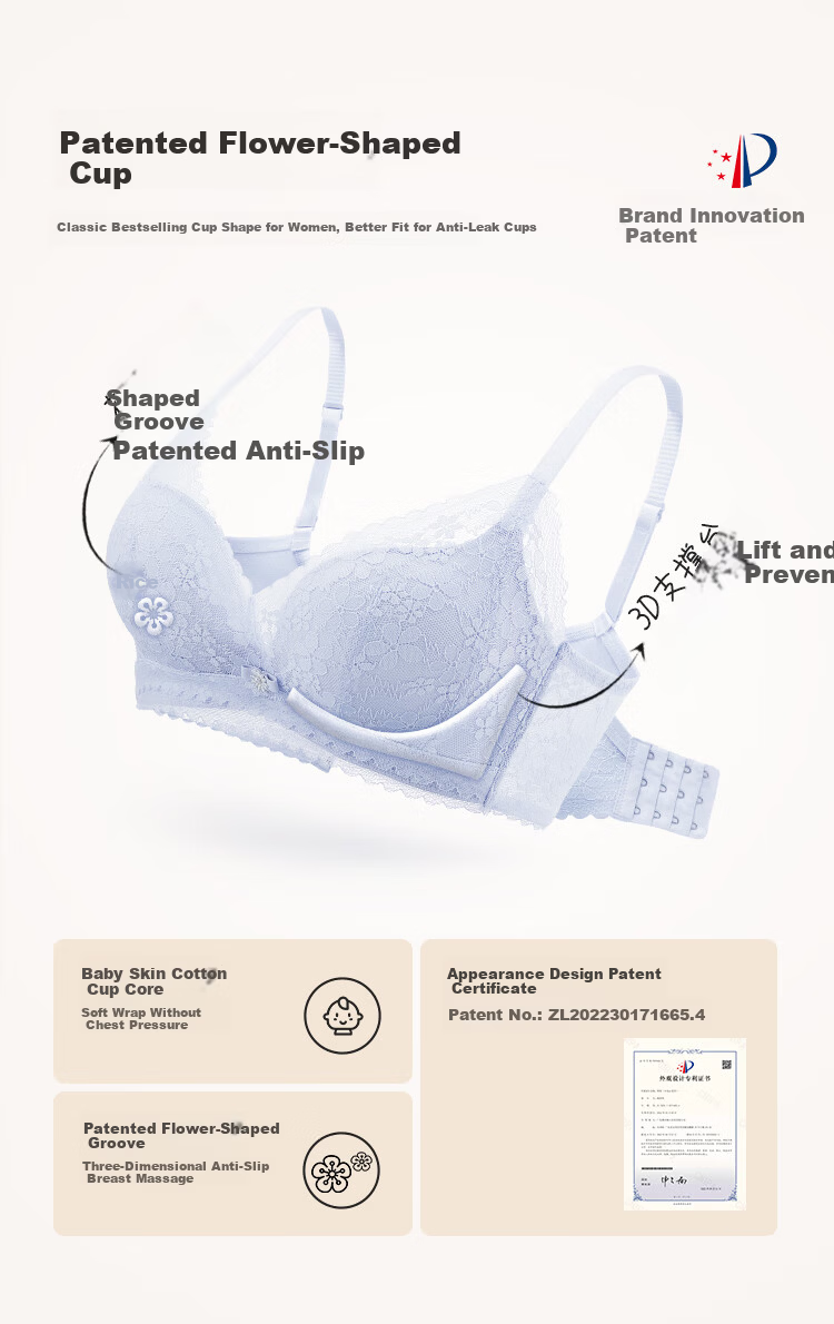 Cosmo Lady Women's Bra Set Push-Up Breathable Sexy Lace Underwear Gift 2B353I 2