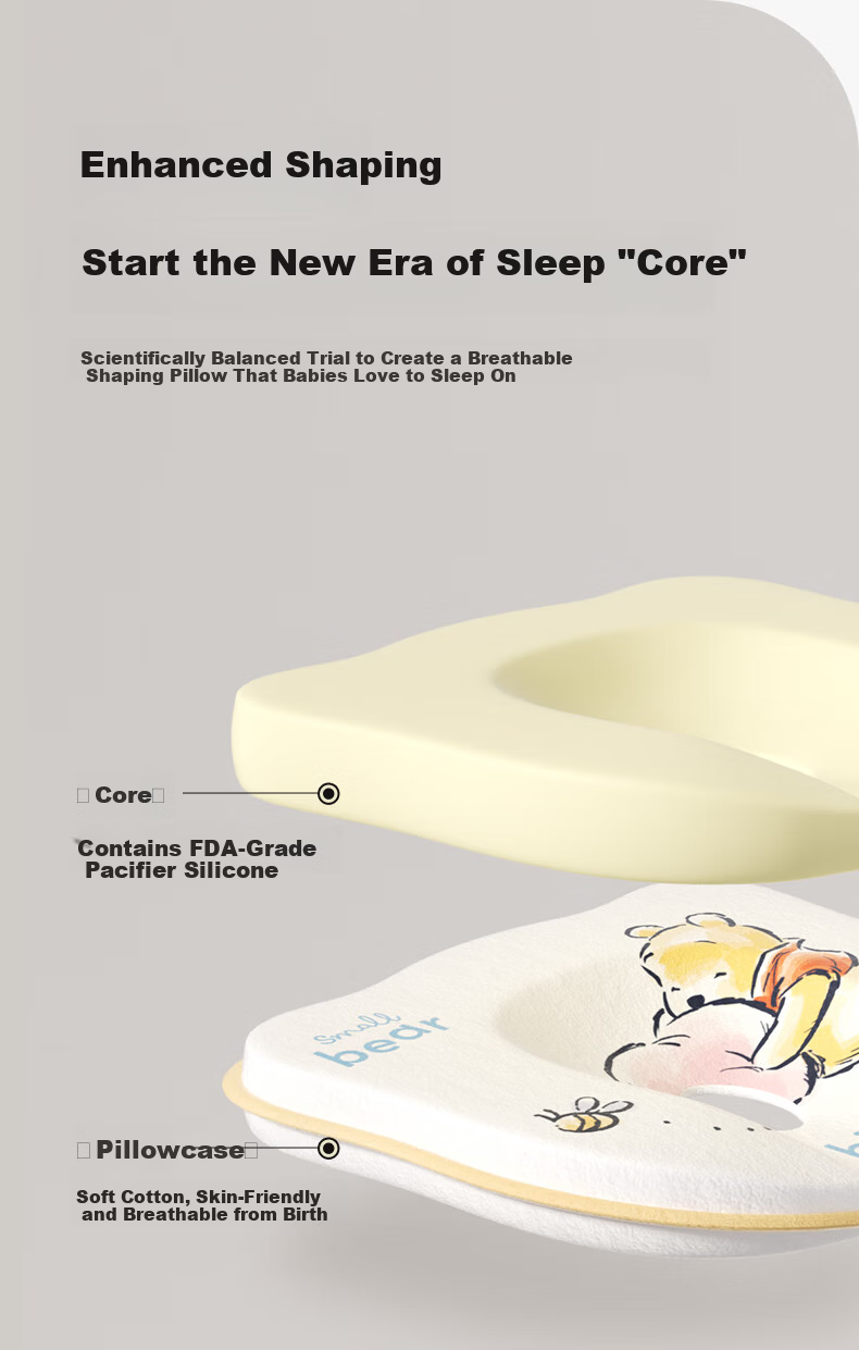 Disney Infant Head Shaping Pillow 0-6 Months Newborn Anti-Flat Head Correction Sleep Pillow for 1 Year Old Baby 5