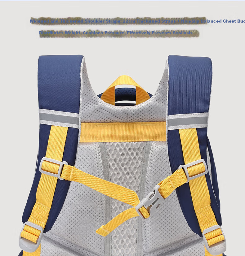 Sunshine 8 O'clock Primary School Backpack Maiji Children's Backpack Boys Girls Spine Protection Lightweight 1-3-6 Grade Double Shoulder Bag 7