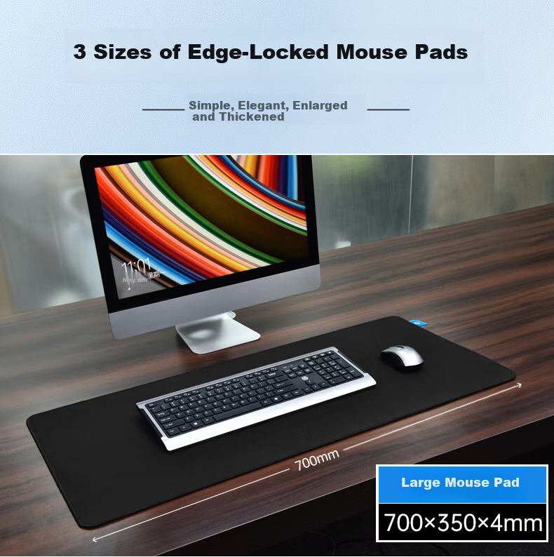 HP PD1 Mouse Pad Gaming FPS Durable Office Home Student Dorm Laptop Thickened Small Desk Mat with Edge Lock 9