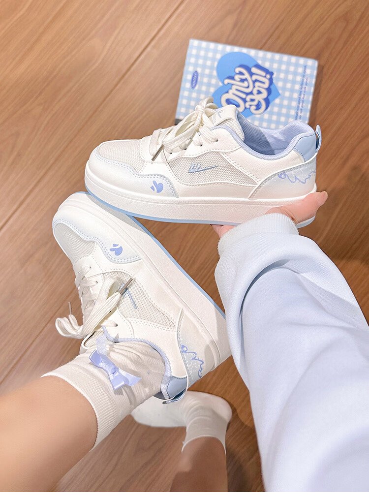 Warrior High-Value Mesh Breathable White Sneakers for Women 2026 New Spring Summer Soft Sole Casual Shoes Student Thick Sole Sneakers for Women 3
