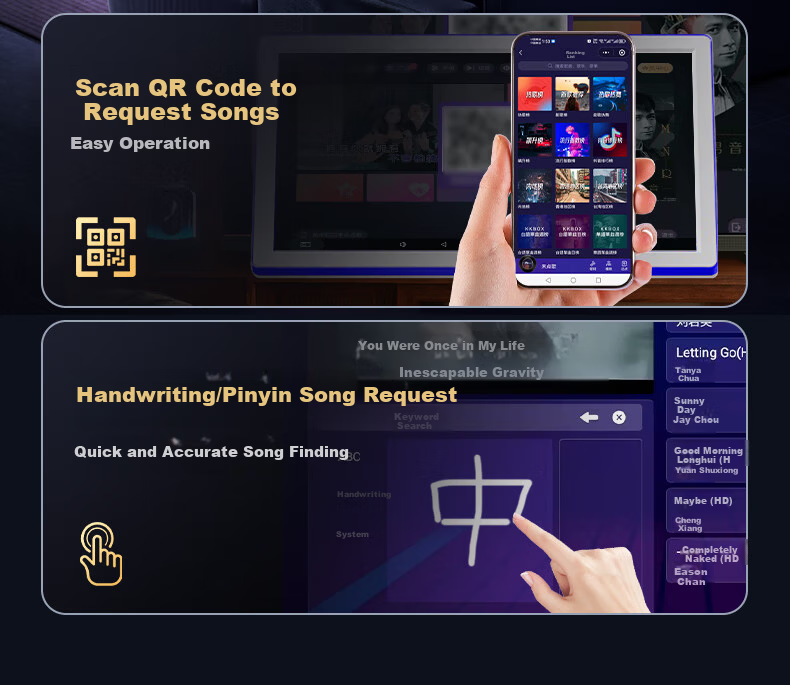 SAST Home KTV Sound System Home Theater Karaoke Machine All-in-One Smart Karaoke Speaker Professional Amplifier Bass Subwoofer Full Set CK-10 15