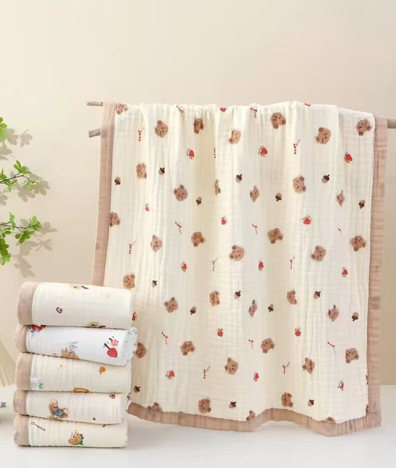 MUJI A-Class 100% Cotton Gauze Towel Blanket Baby Nap Quilt 120x150cm 3