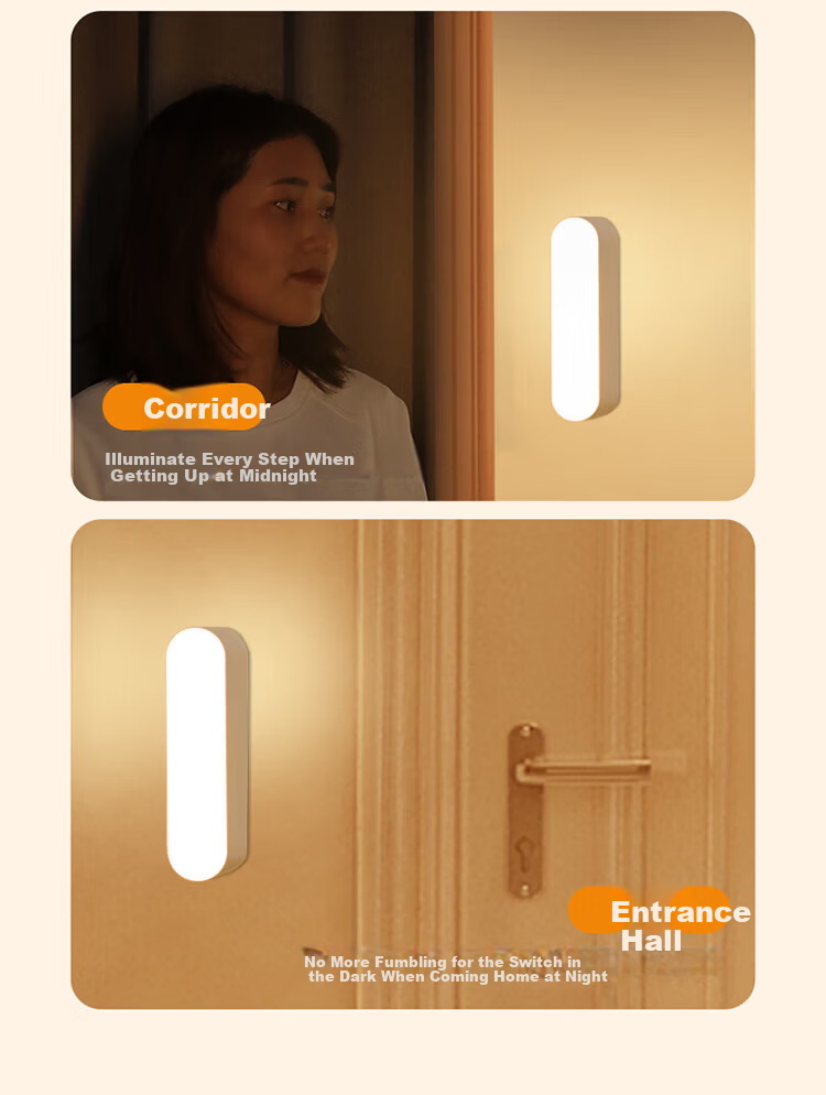 Smart Voice-Controlled Night Light for Bedroom, Hallway, Elderly, Toilet, Sleep Aid 6
