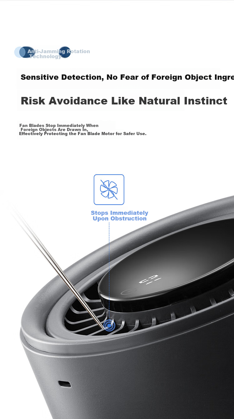 BULL Desktop Fan, Ultra-Quiet Air Circulator Fan, Small Fan for Office Desk, Cooling Device for College Dormitory, Wall-Mounted Electric Fan with 4000mAh Battery 11