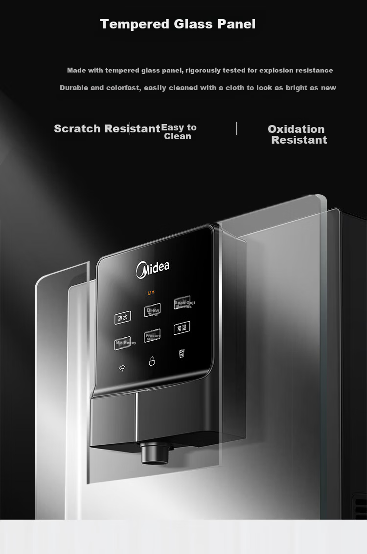 Midea Wall-Mounted Pipeline Household Water Purifier and Dispenser 3-Second Instant Heating Smart Touch Quantitative Water Output Full Flow Matching MG245-R 10