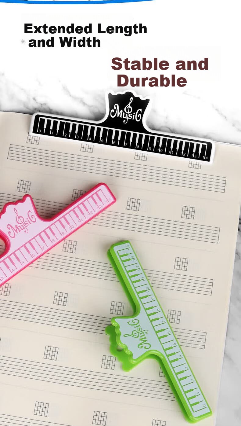 Maner Musical Instrument Piano Music Score Clip Music Clip Guitar Guzheng Score Clip Instrument Accessories Color Random 2