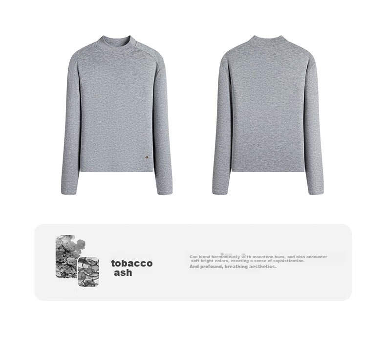 Navigare Small Sailboat Solid Slim Fit Base Shirt Spring Autumn Women's Long Sleeve T-Shirt Versatile Lightweight Top 2335055502 14