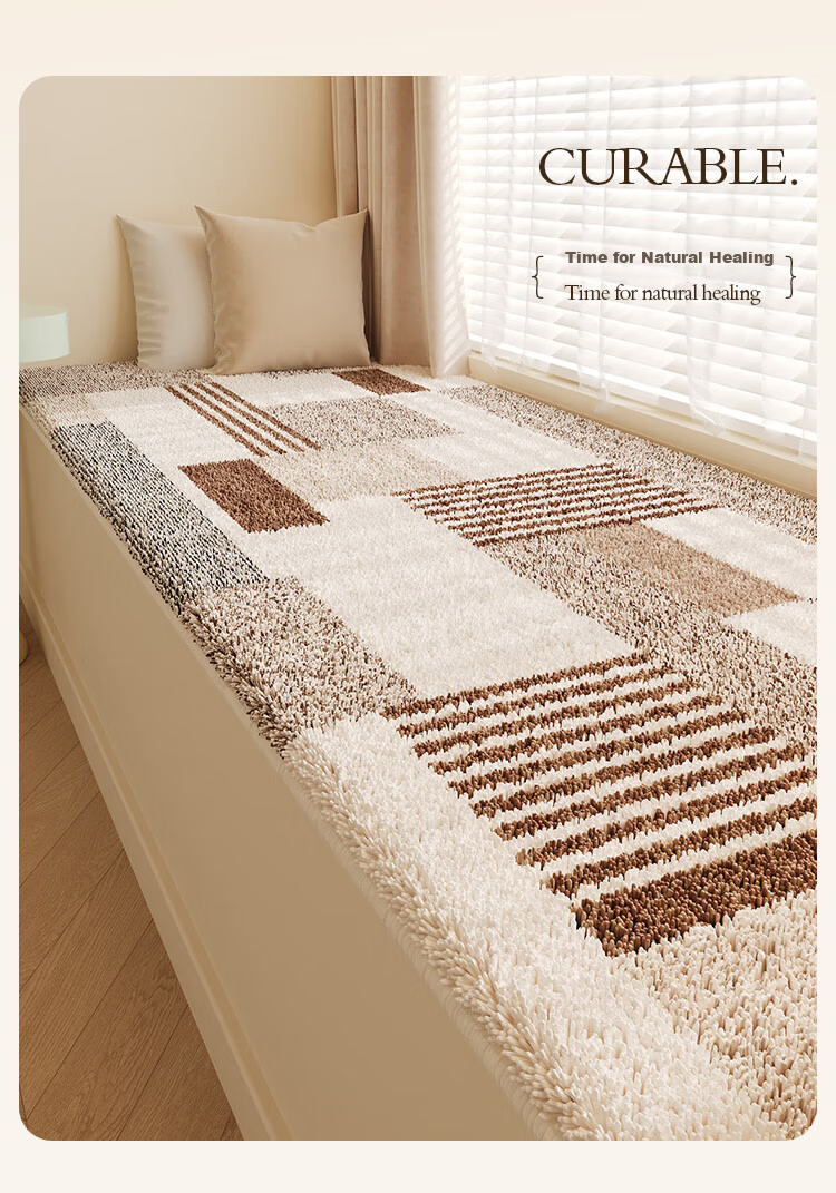 Shengwaluding High-End Window Seat Cushion for Master Bedroom Bay Window, All-Season Tatami Mat for Bedroom Balcony, Thickened Upgraded Versio 2