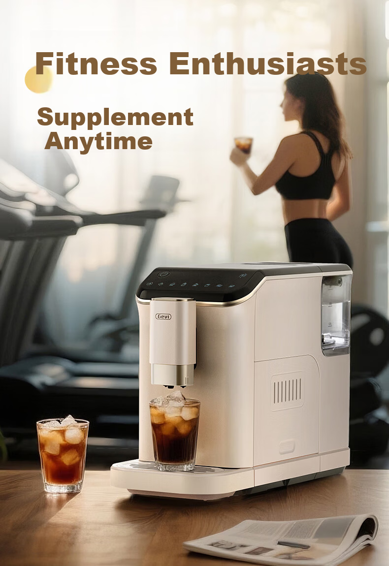 Gevi Fully Automatic Coffee Machine Small Grinder Integrated Italian American Coffee Dual Heating System GV-K01S One-Key Bean Cleaning [7-Day Free Trial] [Price Protection 618] 13