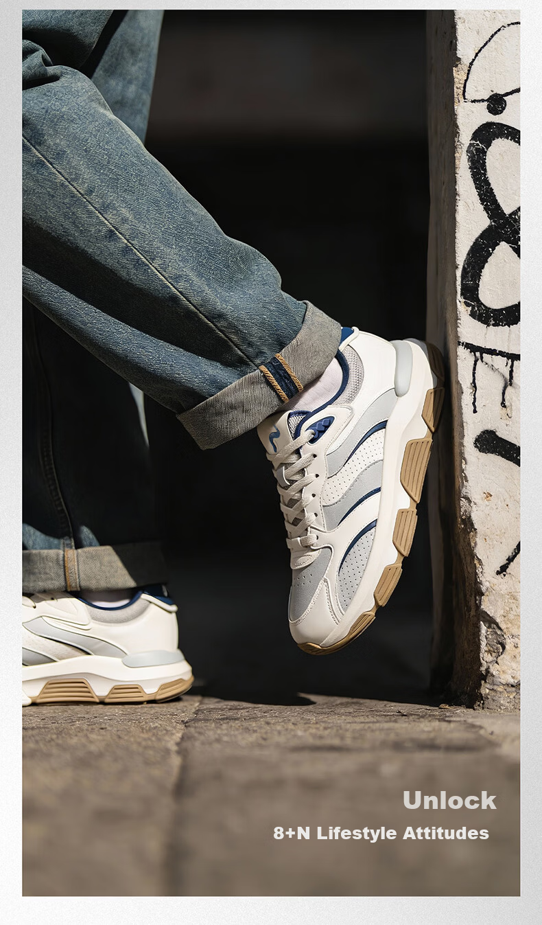 Erke Men's Sneakers 2026 Summer New Comfortable Breathable Thick Sole Height Increasing Casual Sports Shoes | Yibu 25