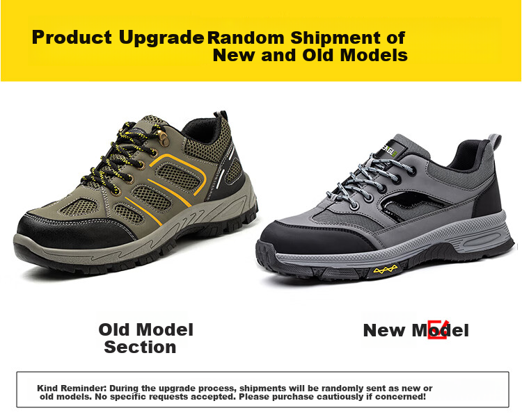 SHENGLI Safety Shoes for Men, Anti-Smashing, Puncture-Resistant, Breathable Work Boots 3350 Size 42 15