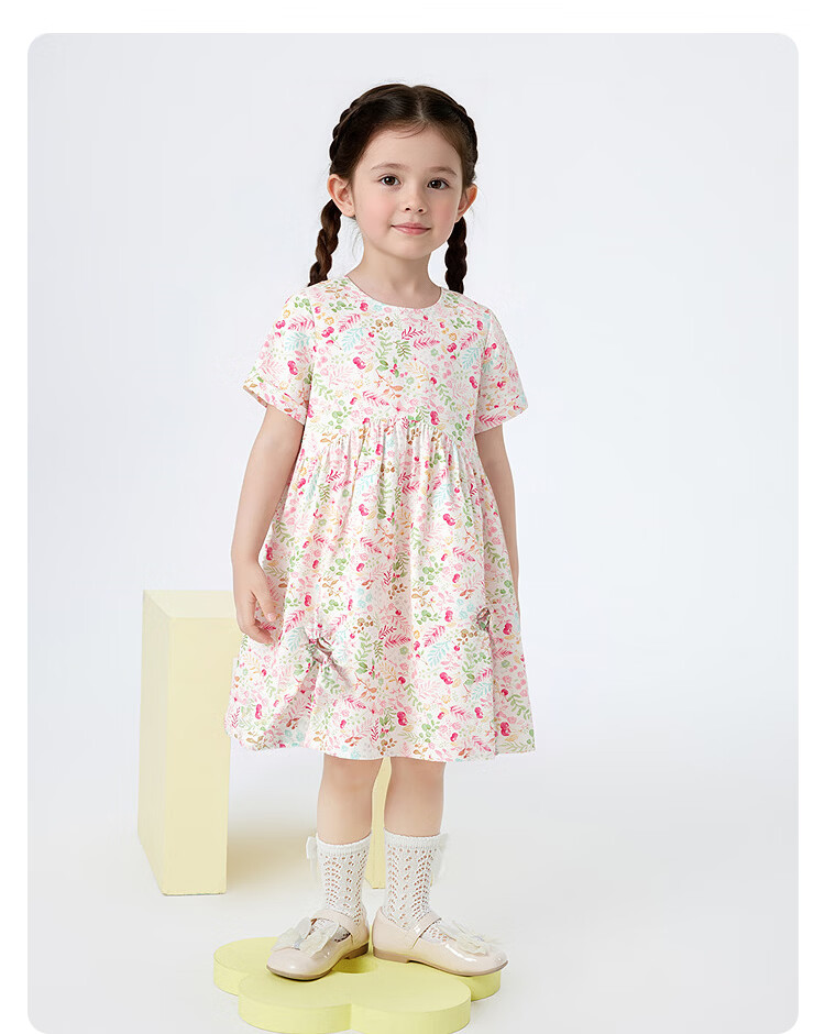 Balabala Kids Dress Girls Large Hem Skirt Summer 2025 Mall Edition 201225111004 10