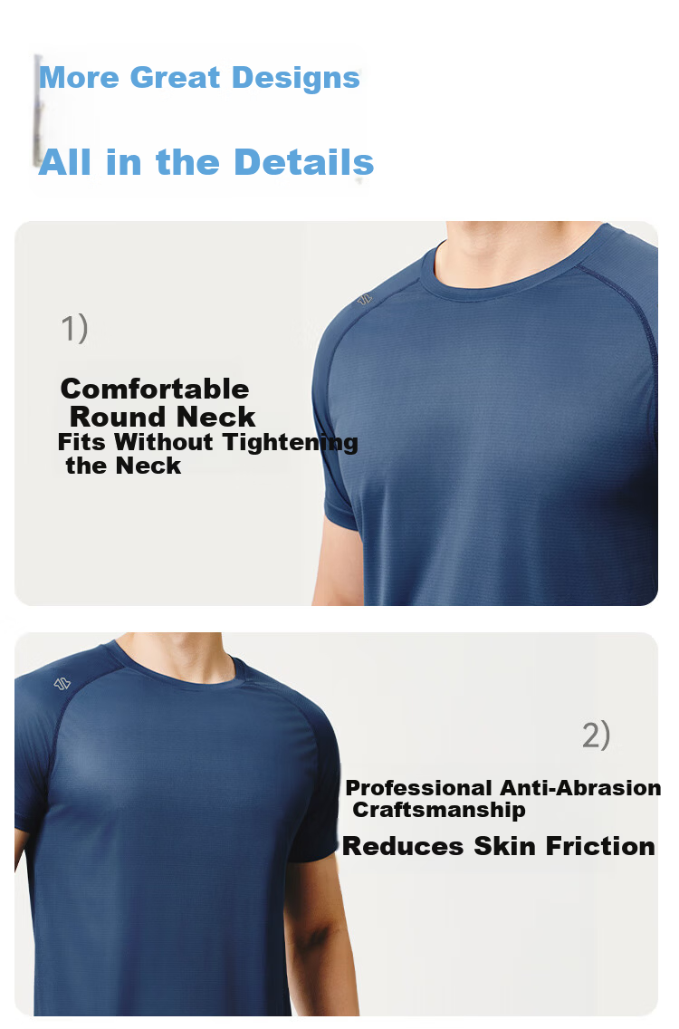 JD Original [100 Ultra-Light Quick-Dry] Sports T-Shirt, Summer Outdoor Running Fitness Short Sleeve for Men, Phantom Green 2.0, 3XL 18