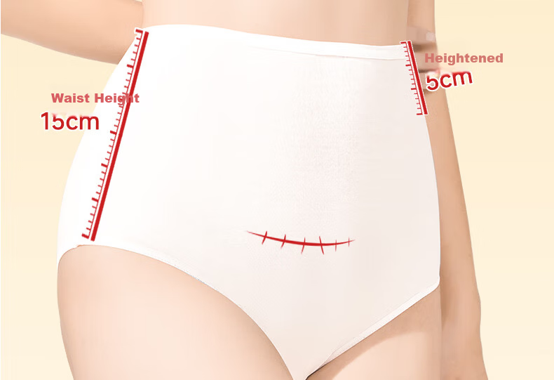 Guxu Disposable Women's High-Waist Postpartum Cotton Sterile Maternity Underwear Plus Size 10-Pack 9