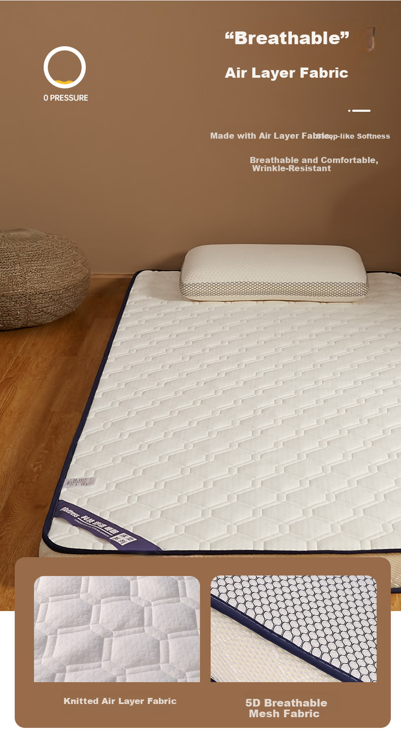 I-WILL Student Dormitory Single Bed Mattress, Soft Foam Pad, Thickened Bunk Bed Quilt, Latex, Height about 9 Cm, 90*200cm 9