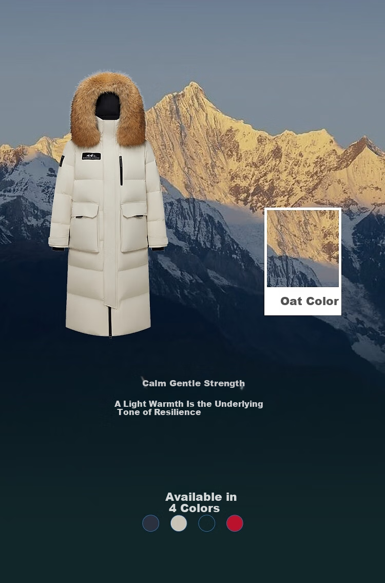 Bosideng Off-Season Extreme Cold Goose Down Unisex Hooded Extra Long Fur Collar Mall Edition New Year Red Down Jacket 9