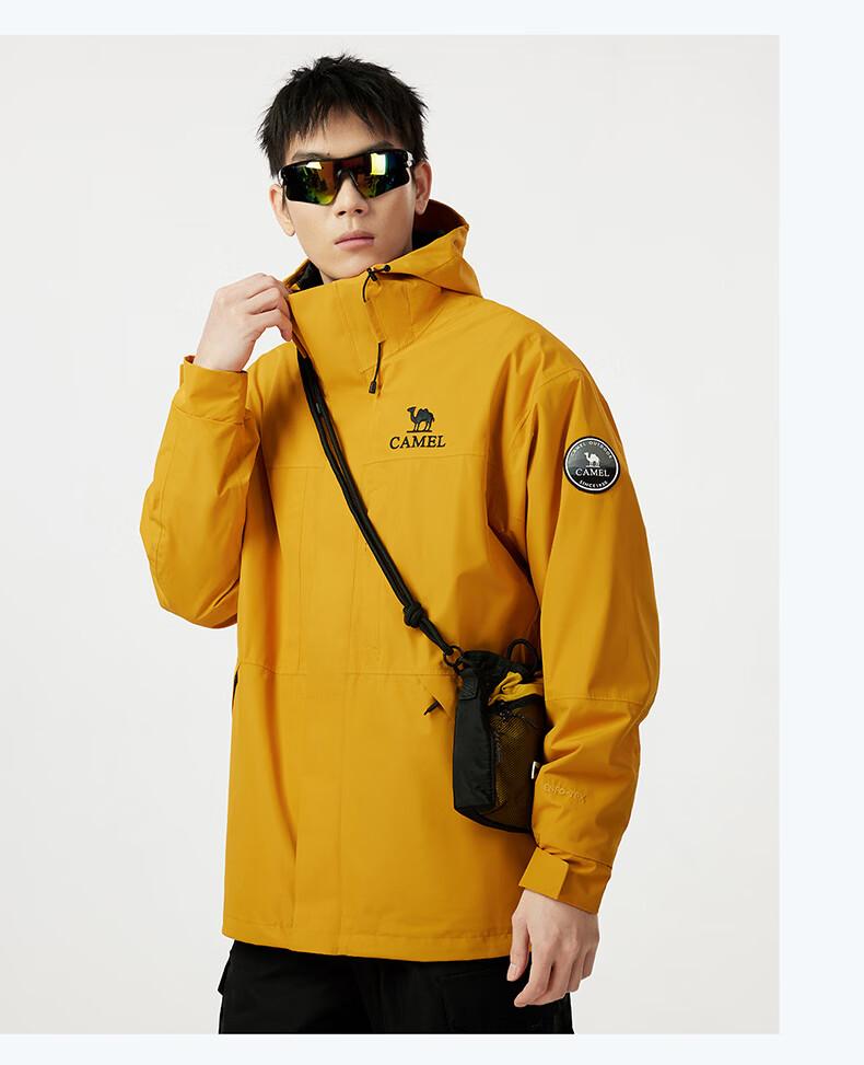 CAMEL [Yudawzhe] Outdoor Three-In Jacket, Unisex Style, Windproof, Waterproof Mountaineering Coat 33
