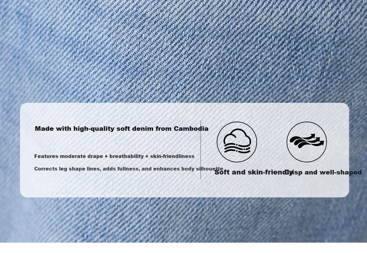 Chushen Spring Autumn Women's Classic Vintage High Waist Straight Loose Slim Casual Denim Jeans S51N057 7
