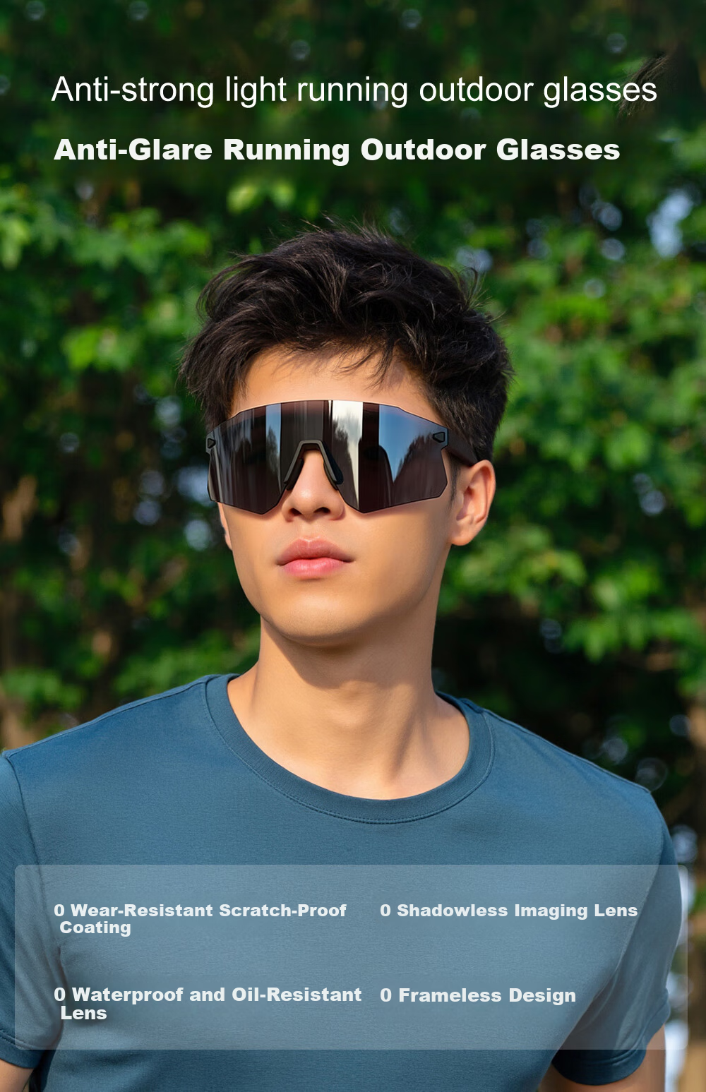 Cashman Running Glasses Professional Marathon Sports Sunglasses Windproof Outdoor Sunglasses for Men and Women Cycling Protective Eyewear 3