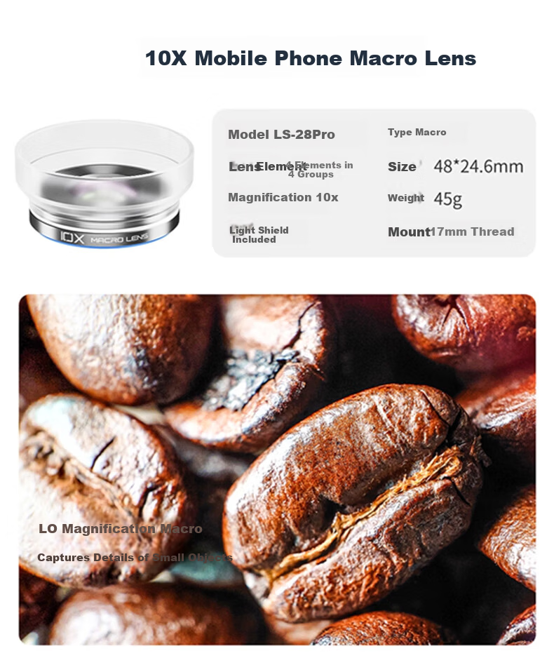 NEEWER Magnetic Stackable Modular Macro Lens for Mobile Phones (4PCS) 7