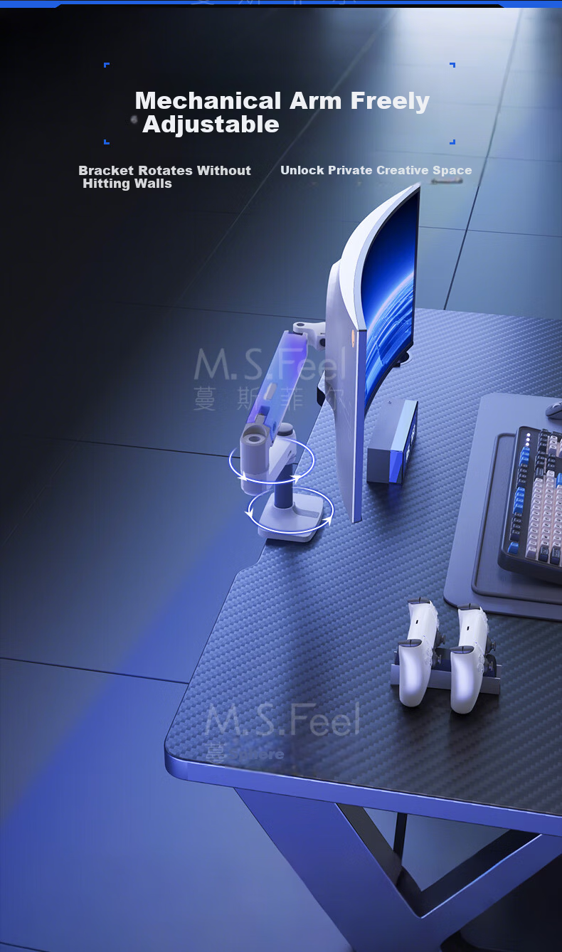 MSFE Computer Desk, Gaming Table X Series, Two-Stage Double-Person Simple Home Desk, Office Study Writing Table 13