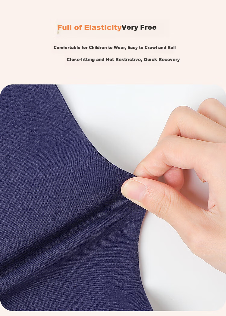 Bingxue Mian Cotton Kids Thermal Underwear Set Boys Pure Cotton Class A Autumn Clothes and Pants 7A Antibacterial Boys Mid to Big Kids Cotton Sweater 9