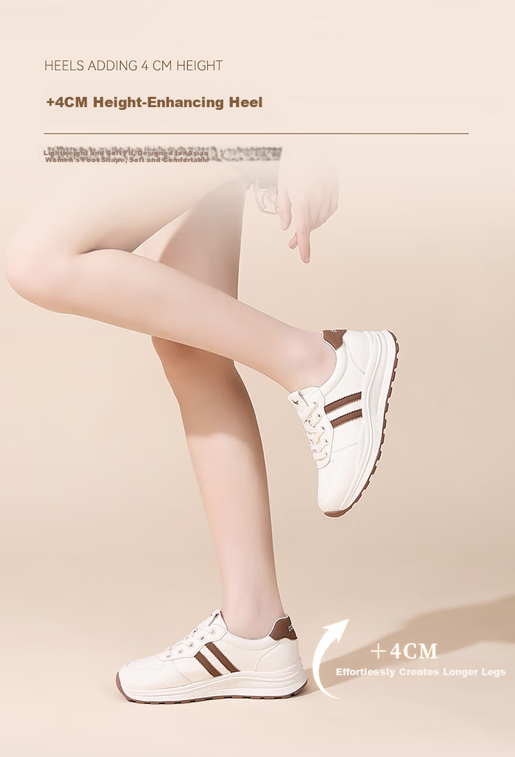 Red Dragonfly Women's Casual Breathable Versatile White Shoes Outdoor Wear-Resistant Lightweight Soft Sole Travel Shoes WXB151381 Beige Brown Size 37 4