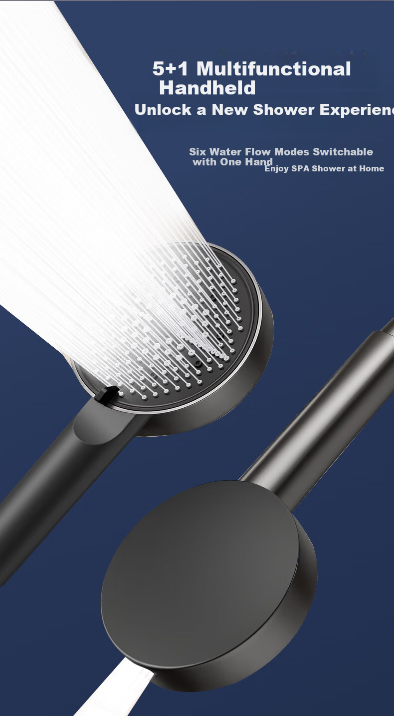 BSITN High-Pressure Shower Head Set with Hose, Large Water Flow Handheld Shower Head BH034 5