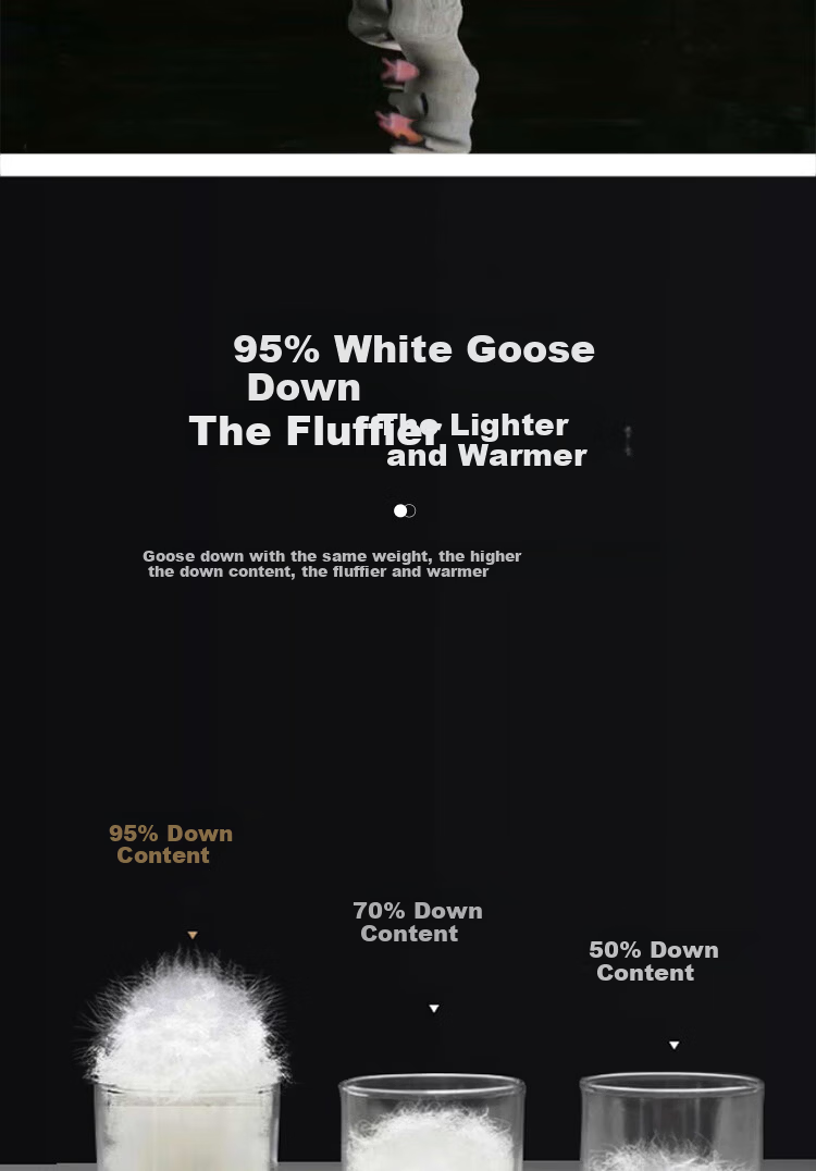 Yuan Life 95% White Goose Down Quilt Four Seasons Spring and Autumn Double Down Comforter Filled 1000g 200*230cm 3