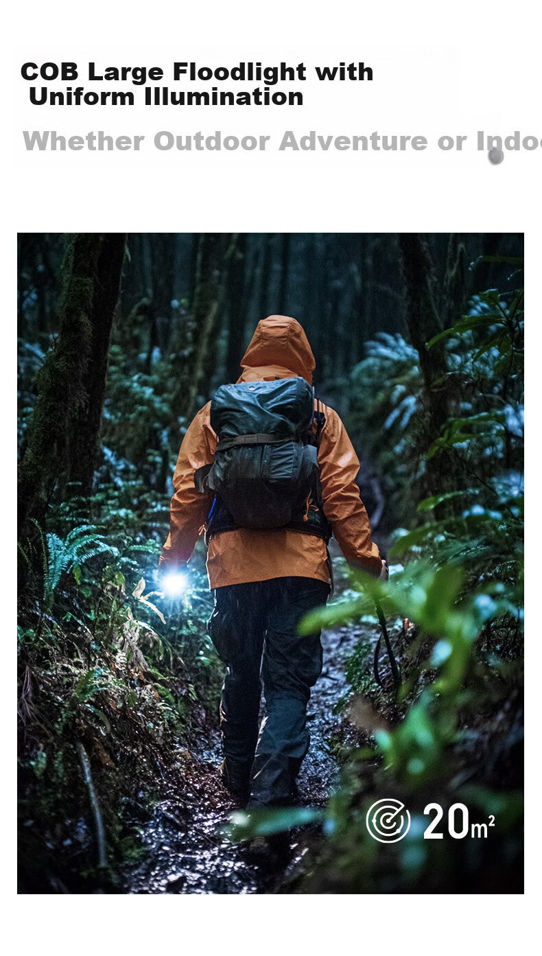 LEM Flashlight Strong Light Rechargeable Small Portable Mini Student Home Outdoor Patrol Durable Magnetic Laser Work Light 6