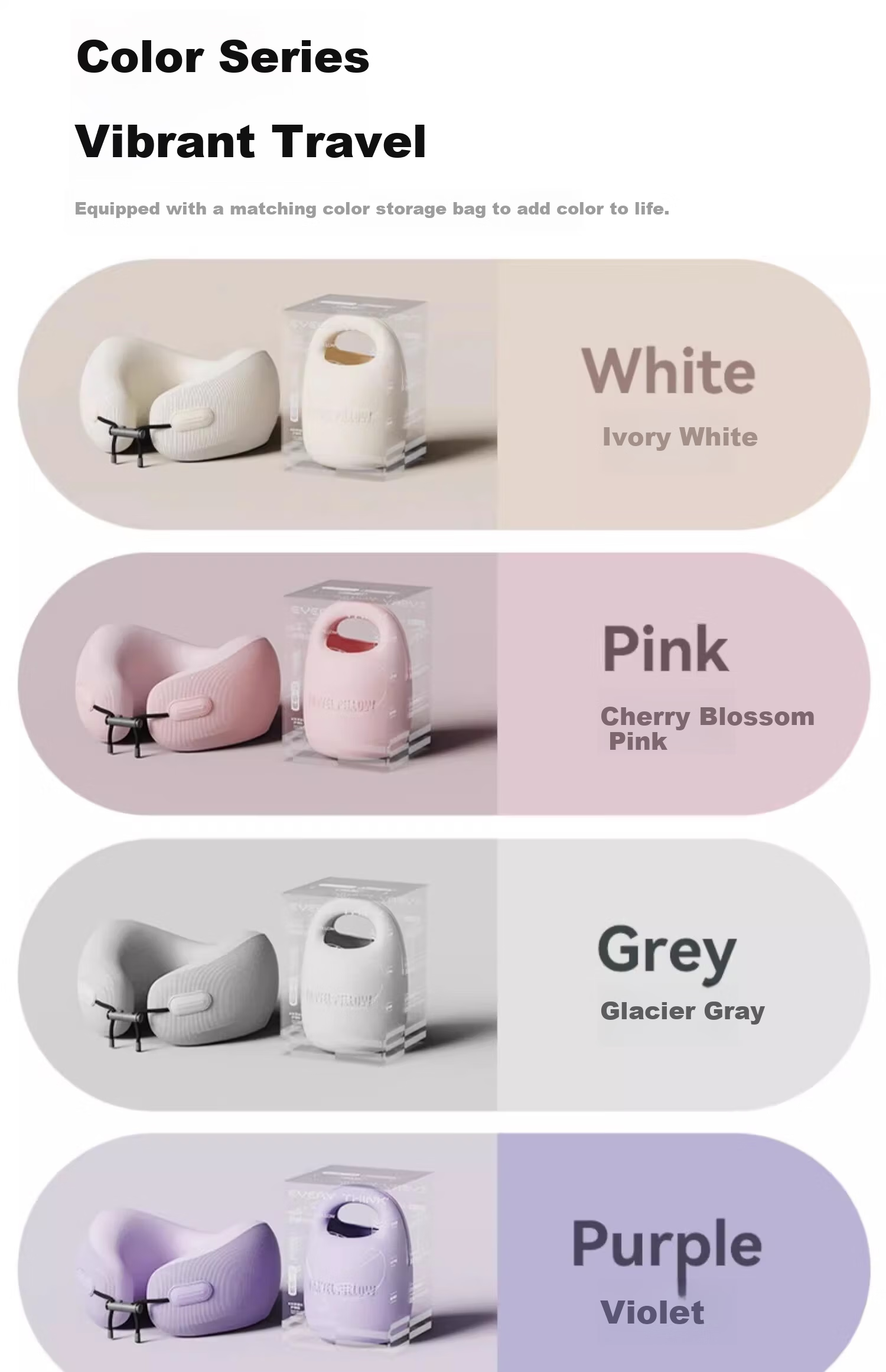 Sleep Cave Travel U-Shaped Pillow Portable Neck Support Pillow Airplane Neck Pillow Long-Distance Travel Neck Rest Everythink Nap U-Shaped Neck Pillow 17