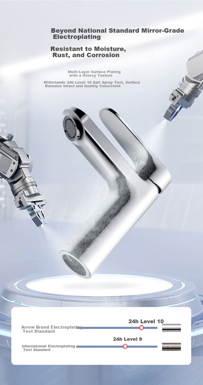 ARROW AE41113GGW-P Bathroom Sink Faucet Hot and Cold Basin Tap 10