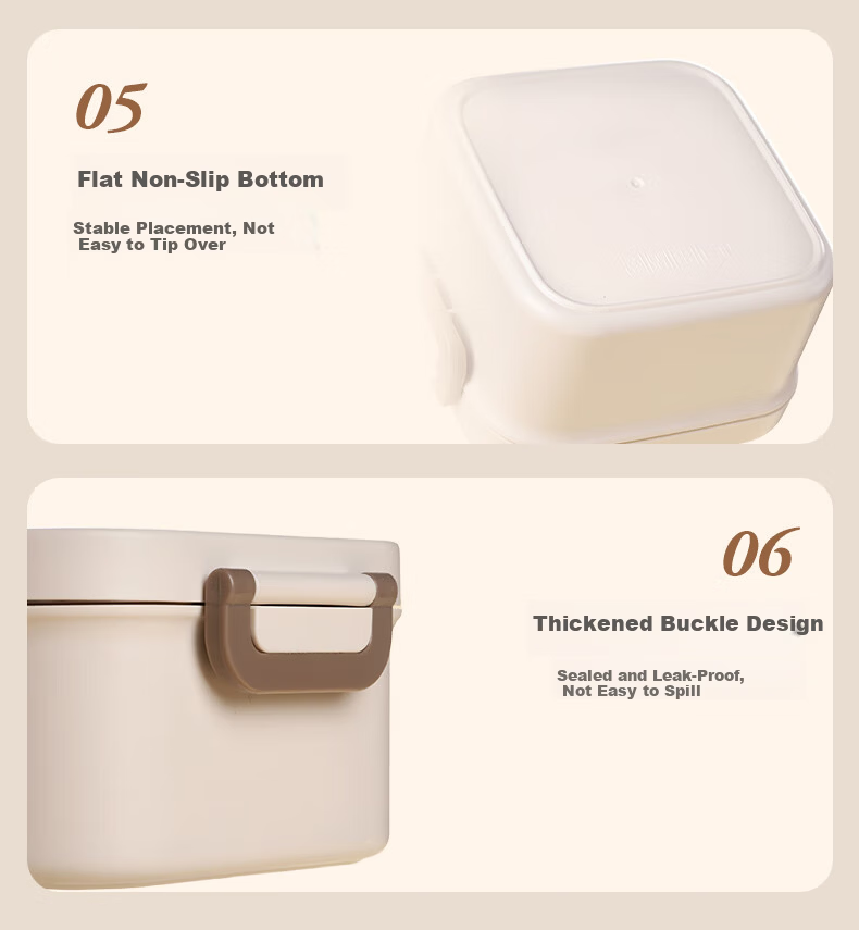 SNOOPY 316L Stainless Steel Lunch Box for Office Workers, Microwaveable, Elementary School Student Bento Box, Insulated 2-Layer Food Container 15