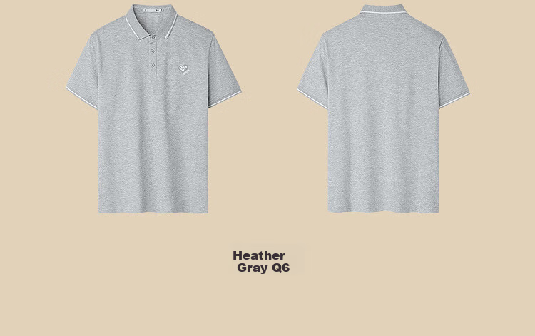 HLA Hailan Home Men's Short Sleeve Polo Shirt 26 Yixin Embroidered Cooling Short Sleeve Summer Shirt 9