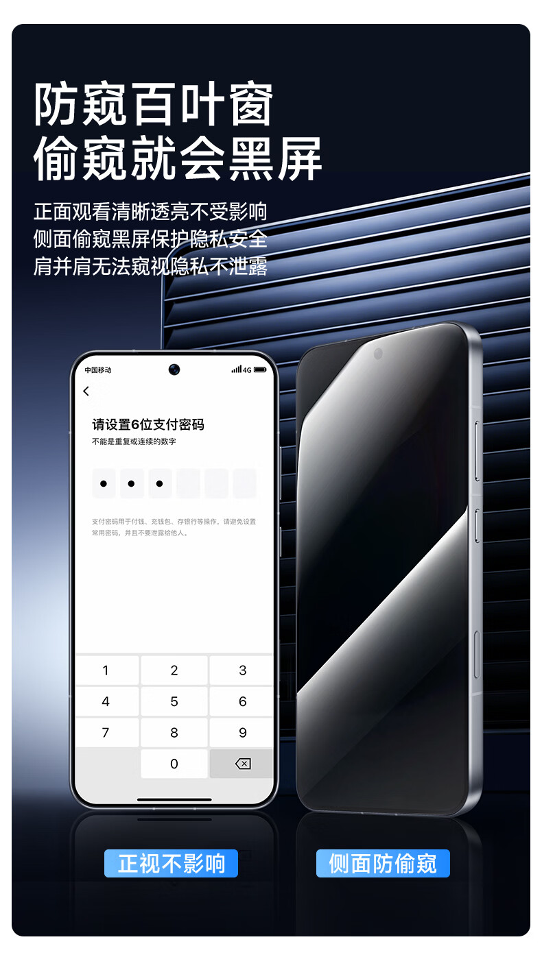 Smorss Fingerprint Unlock OnePlus Ace6 Ultra Tempered Glass Privacy Screen Protector 28° Anti-Peeping Full Coverage HD Anti-Drop Anti-Fingerprint Film 2