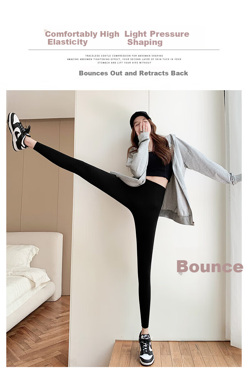 LangSha Women's Shark Pants Spring 9/10 Length Slim Fit Fitness Yoga Sports Leggings 2025 New Tight Bottoms 8
