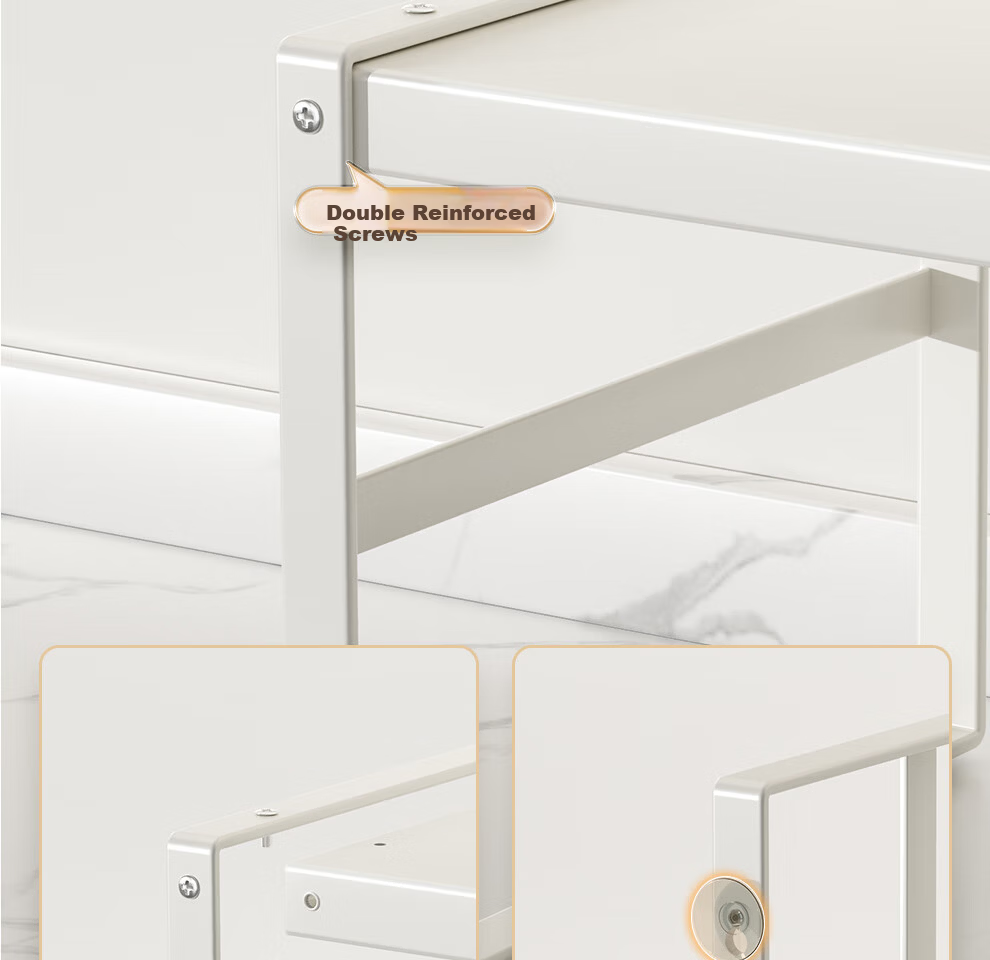 Jiabaili Adjustable Kitchen Storage Rack Countertop Cabinet Shelf Layered Rack Spice Organizer Pot Rack Desktop Small Shelf 18