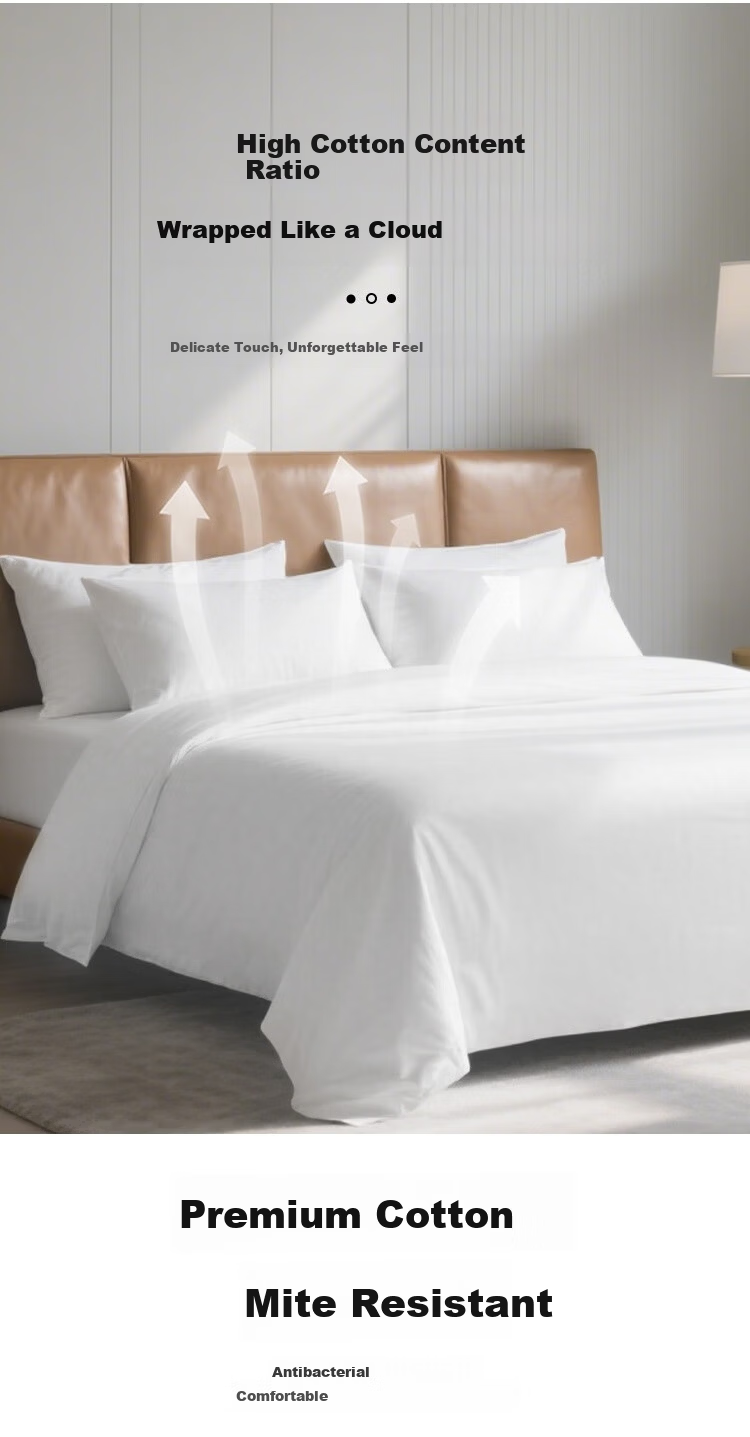 Ranpai Pure Cotton White Duvet Cover, Single Piece, 100% Cotton, Star-Rated Hotel Bedding, for 1.8m Bed, 220x240cm 6