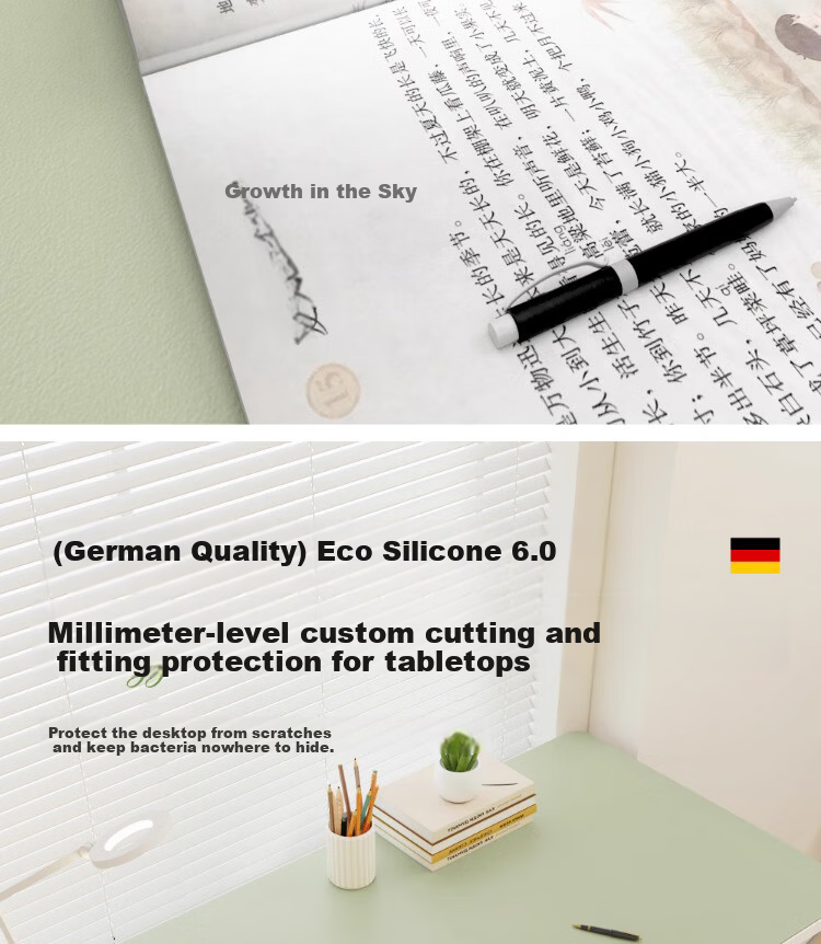 Zichen [Ecological Silicone] Eye Protection Desk Pad for Students' Study Desk, Writing Table, Office Desk, Computer Desk Surface Protection Mat 19