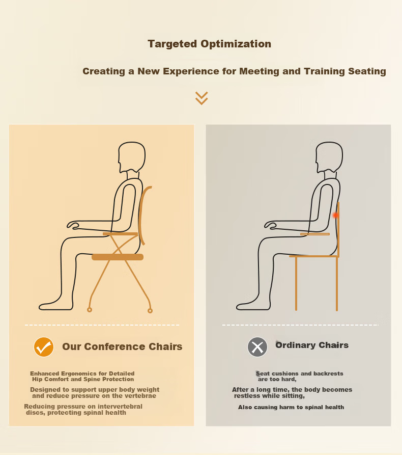 Chibilun Office Chair Conference Chair Staff Training Chair Computer Chair Writing Study Chair Multifunctional Folding Chair 7